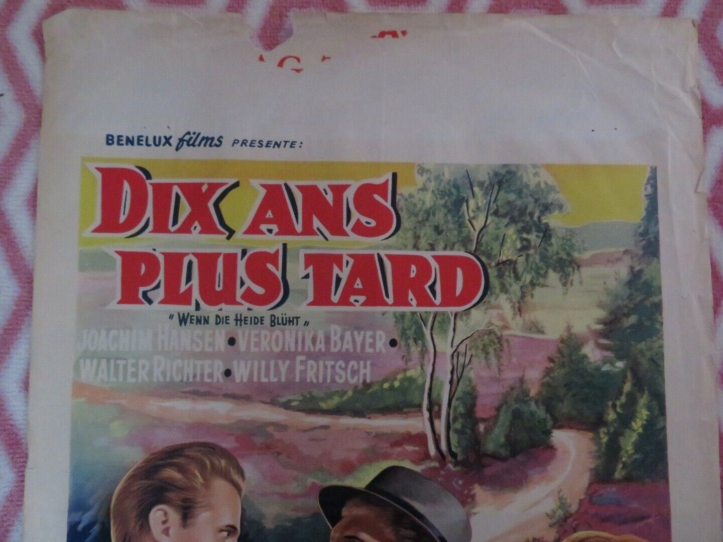 DIX ANS PLUS TARD/ Wenn die Heide blüht BELGIUM (22"x 15")POSTER JOACHIM HANSEN Movie posters
