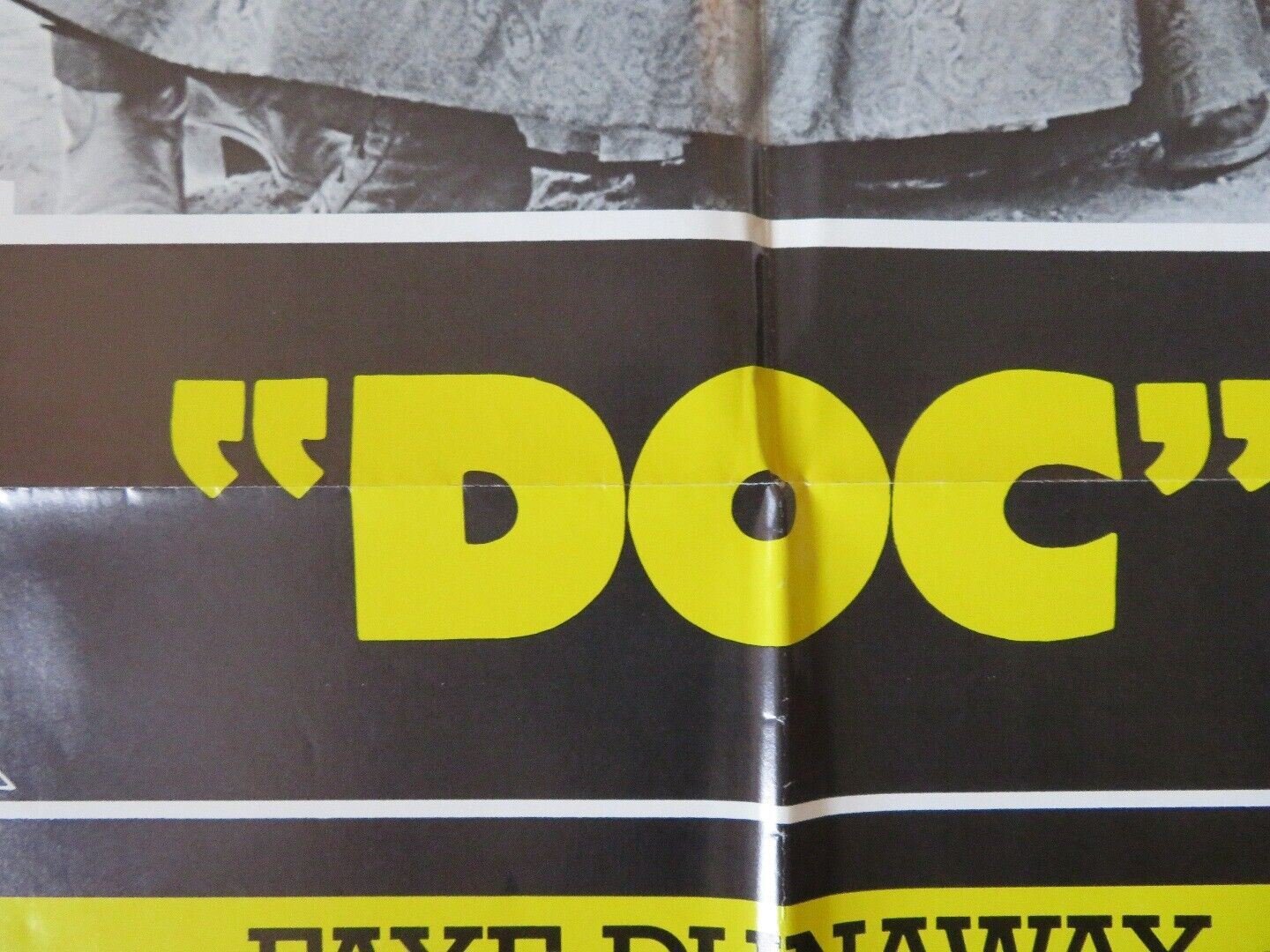 DOC FOLDED US ONE SHEET POSTER STACY KEACH FAYE DUNAWAY 1971 Movie posters