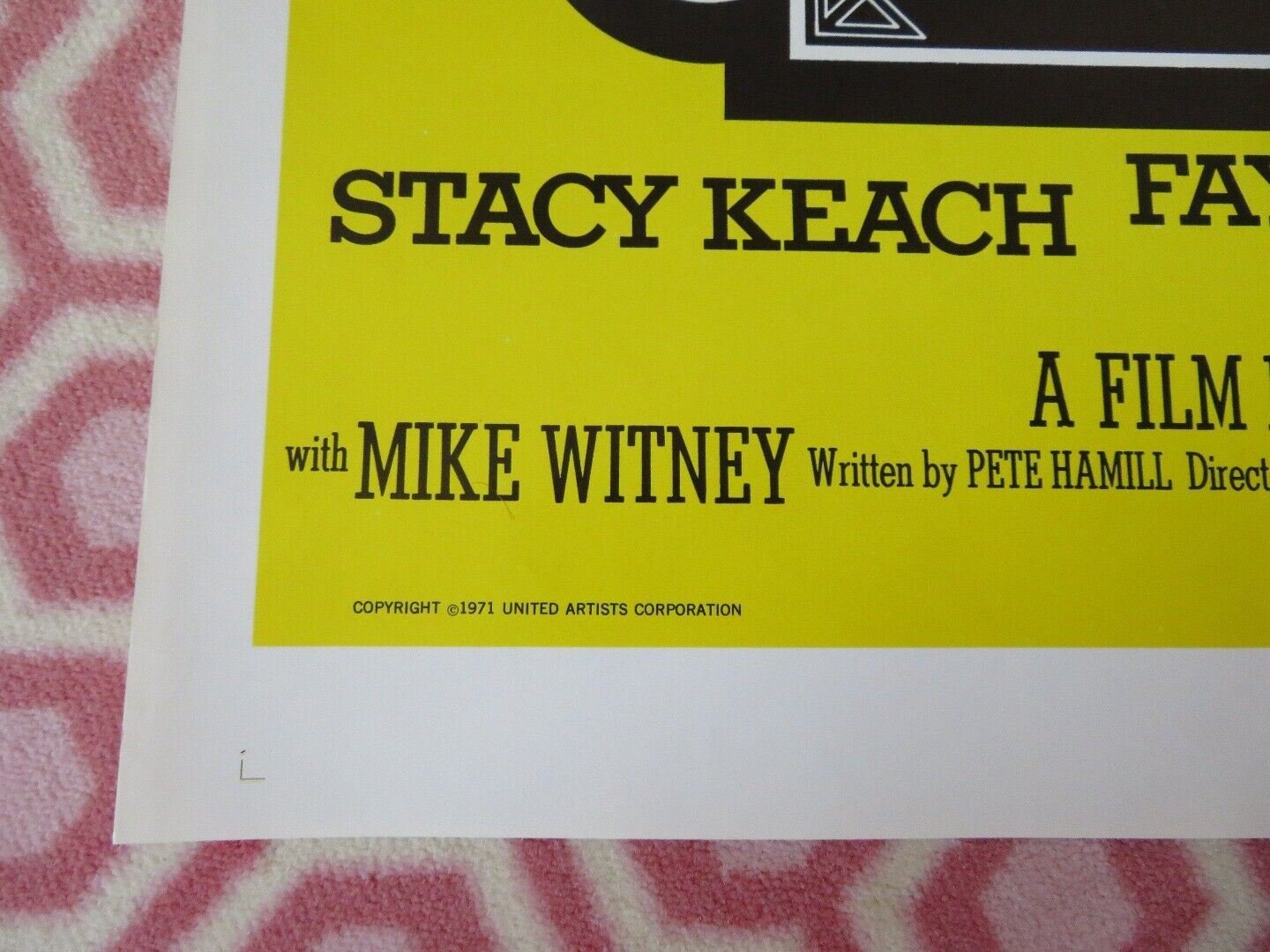 DOC FOLDED US ONE SHEET POSTER STACY KEACH FAYE DUNAWAY 1971 Movie posters