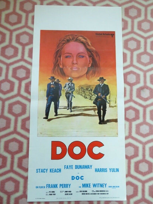 DOC ITALIAN LOCANDINA (27.5"x13") POSTER FAYE DUNAWAY STACY KEACH 1972 - Rendezvous Cinema
