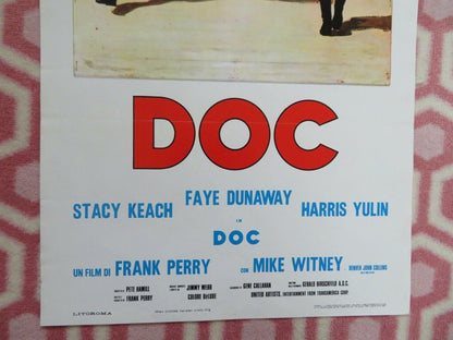 DOC ITALIAN LOCANDINA (27.5"x13") POSTER FAYE DUNAWAY STACY KEACH 1972 - Rendezvous Cinema