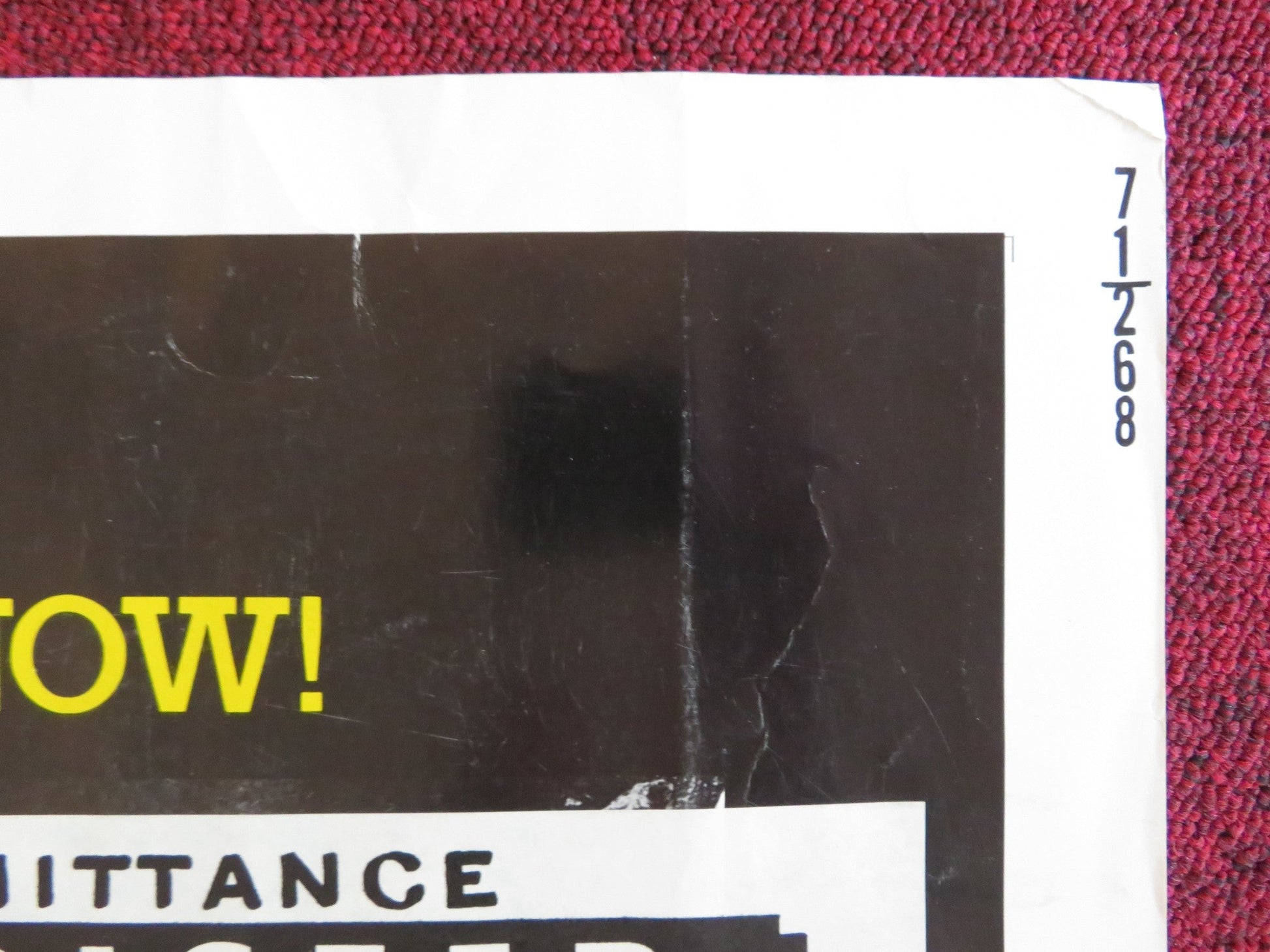 DOC - STYLE A US HALF SHEET (22"x 28") POSTER STACY KEACH FAYE DUNAWAY 1971 Rendezvous Cinema Movie posters