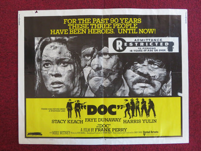 DOC - STYLE A US HALF SHEET (22"x 28") POSTER STACY KEACH FAYE DUNAWAY 1971 Rendezvous Cinema Movie posters