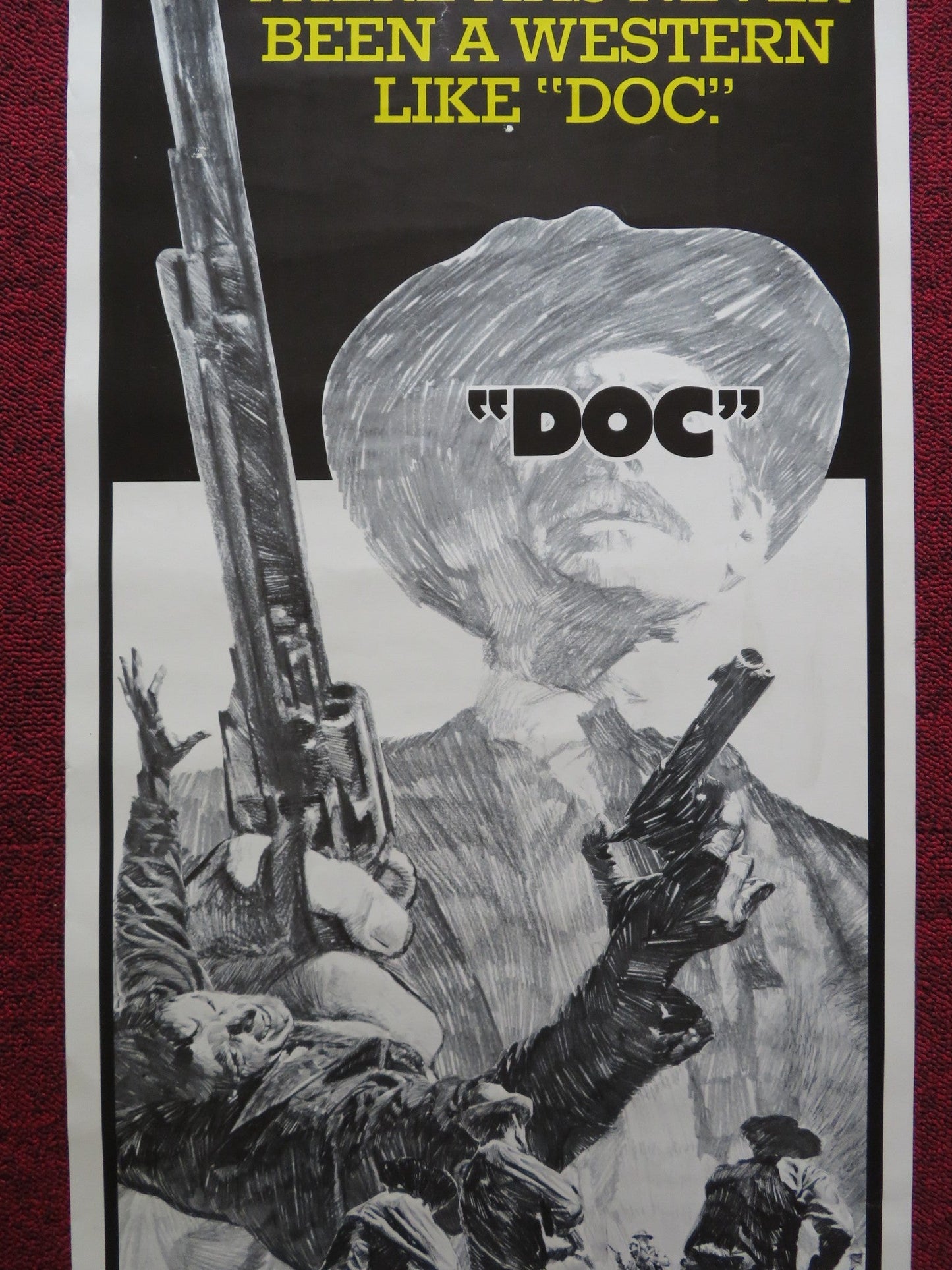 DOC - STYLE B US INSERT (14"x 36") POSTER STACY KEACH FAYE DUNAWAY 1971 Rendezvous Cinema Movie posters