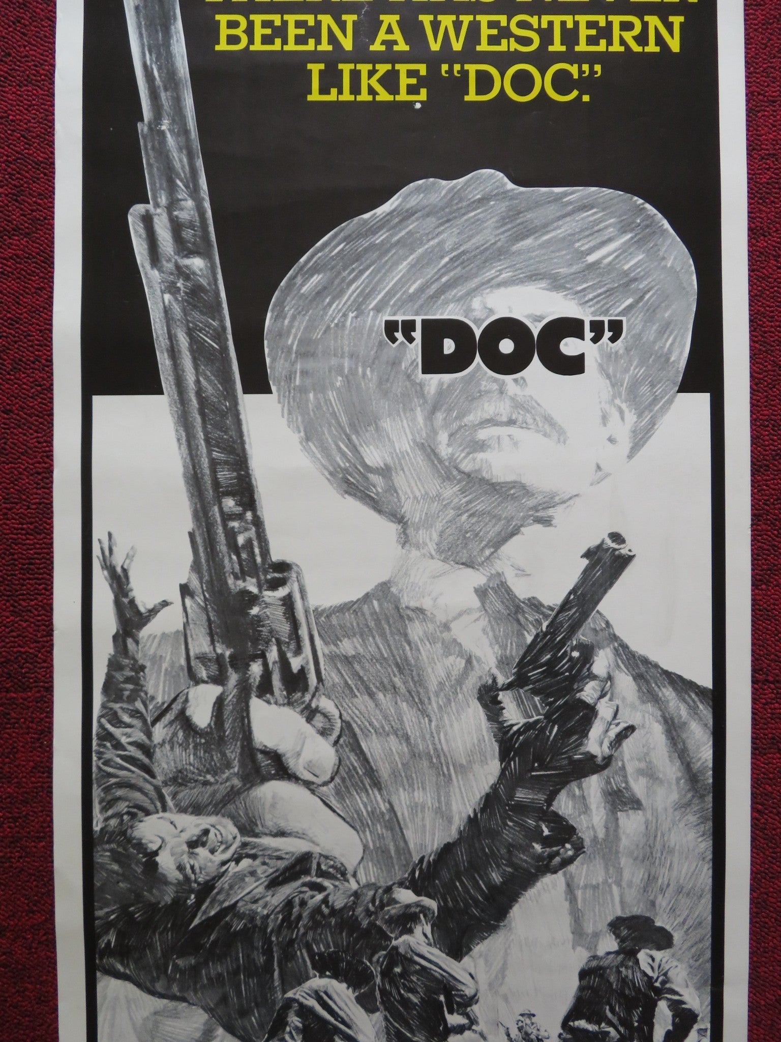 DOC - STYLE B US INSERT (14"x 36") POSTER STACY KEACH FAYE DUNAWAY 1971 Rendezvous Cinema Movie posters