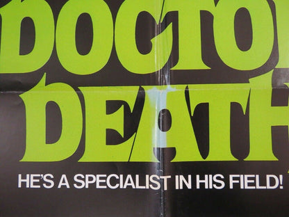 DOCTOR DEATH US ONE SHEET POSTER JOHN CONSIDINE LEON ASKIN HORROR Movie posters