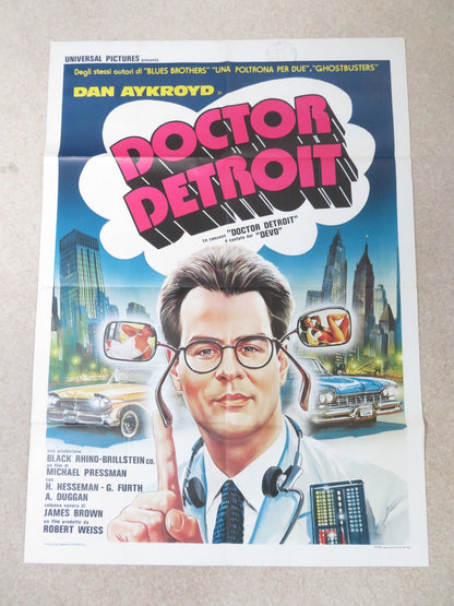 DOCTOR DETROIT ITALIAN 2 FOGLIO POSTER DAN AYKROYD HOWARD HESSEMAN 1983 Rendezvous Cinema Movie posters