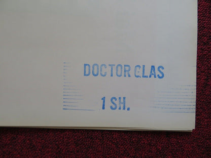 DOCTOR GLAS FOLDED US ONE SHEET POSTER PER OSCARSSON LONE HERTZ 1968 Movie posters
