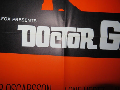DOCTOR GLASS US ONE SHEET POSTER PETER OSCARSSON LONE HERTZ 1968 Movie posters