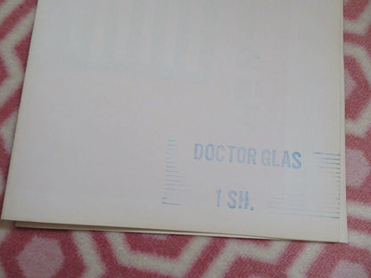 DOCTOR GLASS US ONE SHEET POSTER PETER OSCARSSON LONE HERTZ 1968 Movie posters