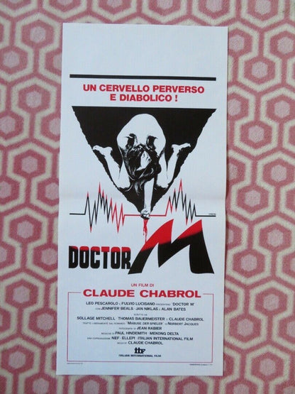 DOCTOR M / Dr. M ITALIAN LOCANDINA (27.5"x13") POSTER ALAN BATES 1991 Movie posters