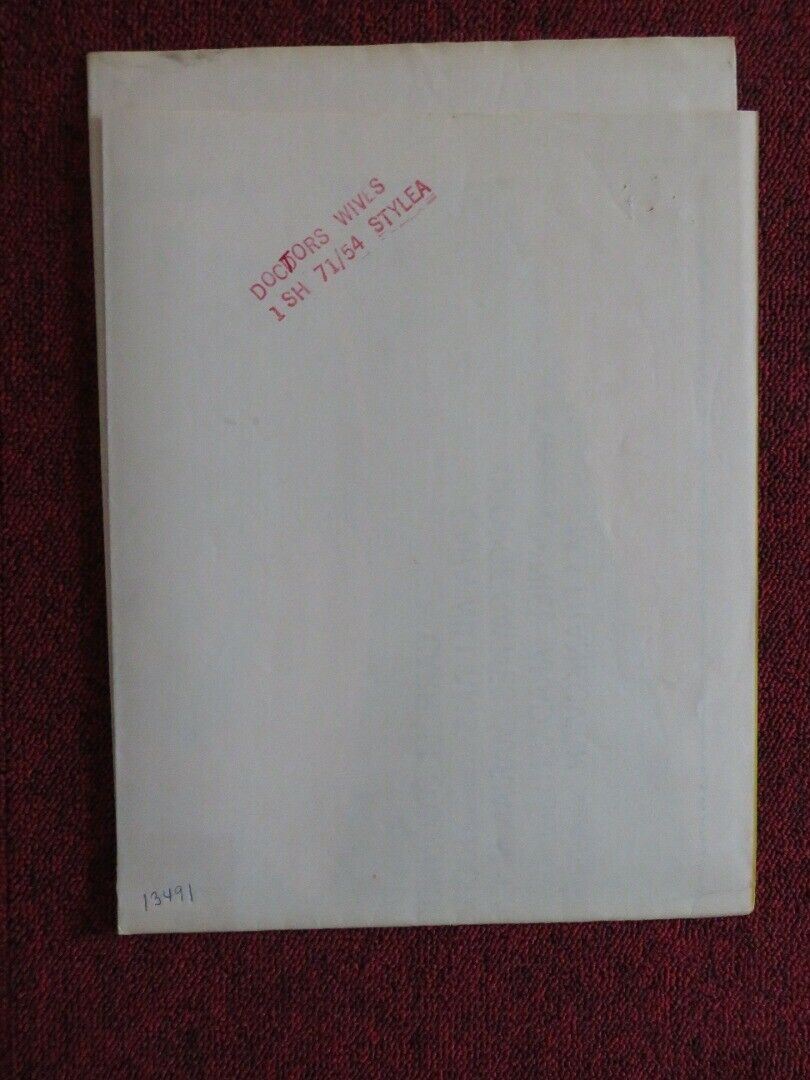DOCTORS WIVES FOLDED US ONE SHEET POSTER DYAN CANNON RICHARD CRENNA 1971 Movie posters