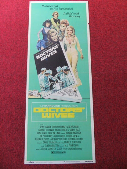 DOCTORS' WIVES US INSERT (14"x 36") POSTER DYAN CANNON GENE HACKMAN 197150 Movie posters
