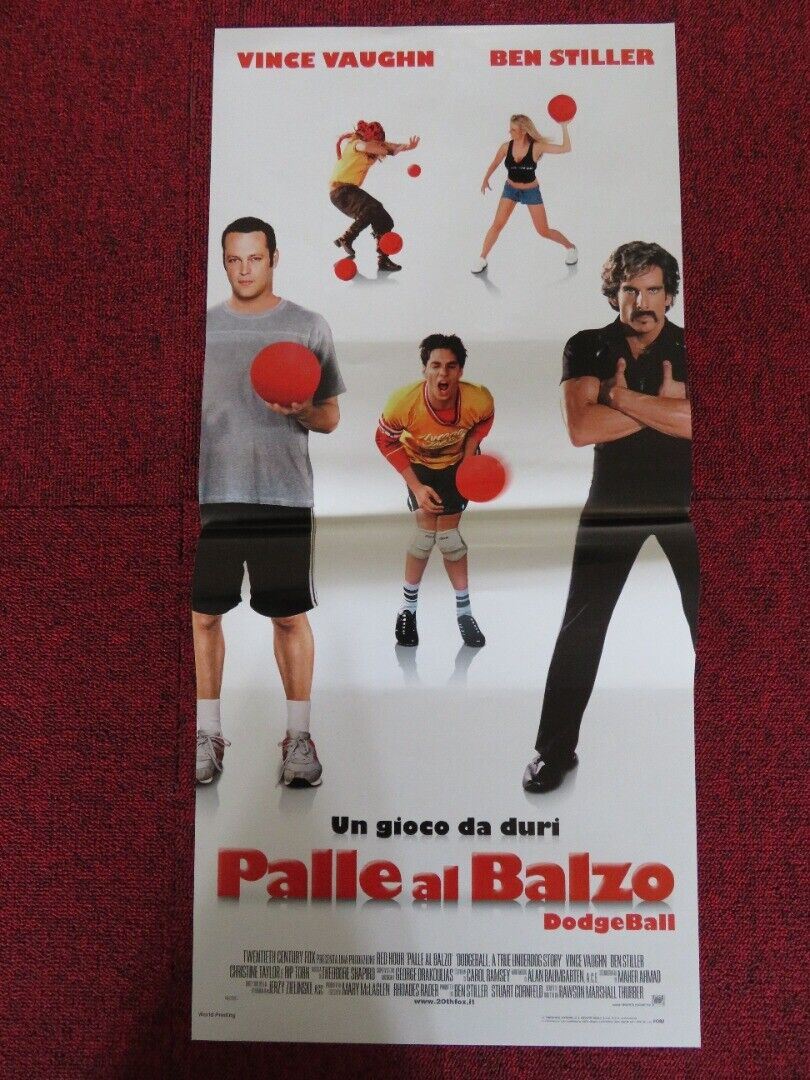 DODGEBALL: A TRUE UNDERDOG STORY ITALIAN LOCANDINA (27.5"x13") POSTER V. VAUGHN - Rendezvous Cinema