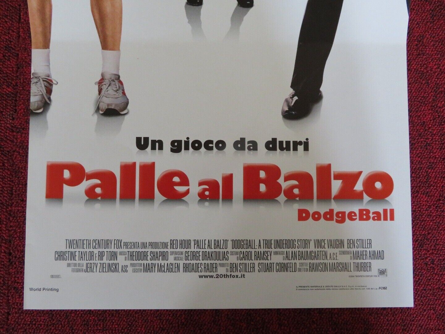 DODGEBALL: A TRUE UNDERDOG STORY ITALIAN LOCANDINA (27.5"x13") POSTER V. VAUGHN - Rendezvous Cinema