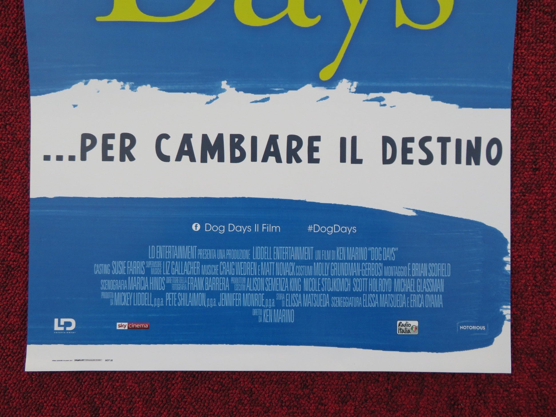 DOG DAYS ITALIAN LOCANDINA POSTER NINA DOBREV VANESSA HUDGENS 2018 Rendezvous Cinema Movie posters