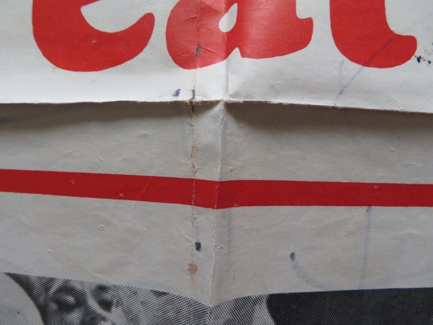 DOG EAT DOG! / WHEN STRANGERS MEET FOLDED US ONE SHEET POSTER J. MANSFIELD 1964 Movie posters