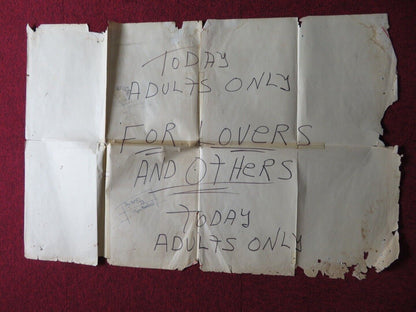 DOG EAT DOG! / WHEN STRANGERS MEET FOLDED US ONE SHEET POSTER J. MANSFIELD 1964 Movie posters