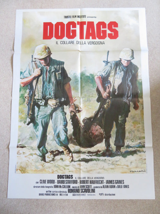 DOG TAGS ITALIAN 2 FOGLIO POSTER CLIVE WOOD BAIRD STAFFORD 1987 Rendezvous Cinema Movie posters