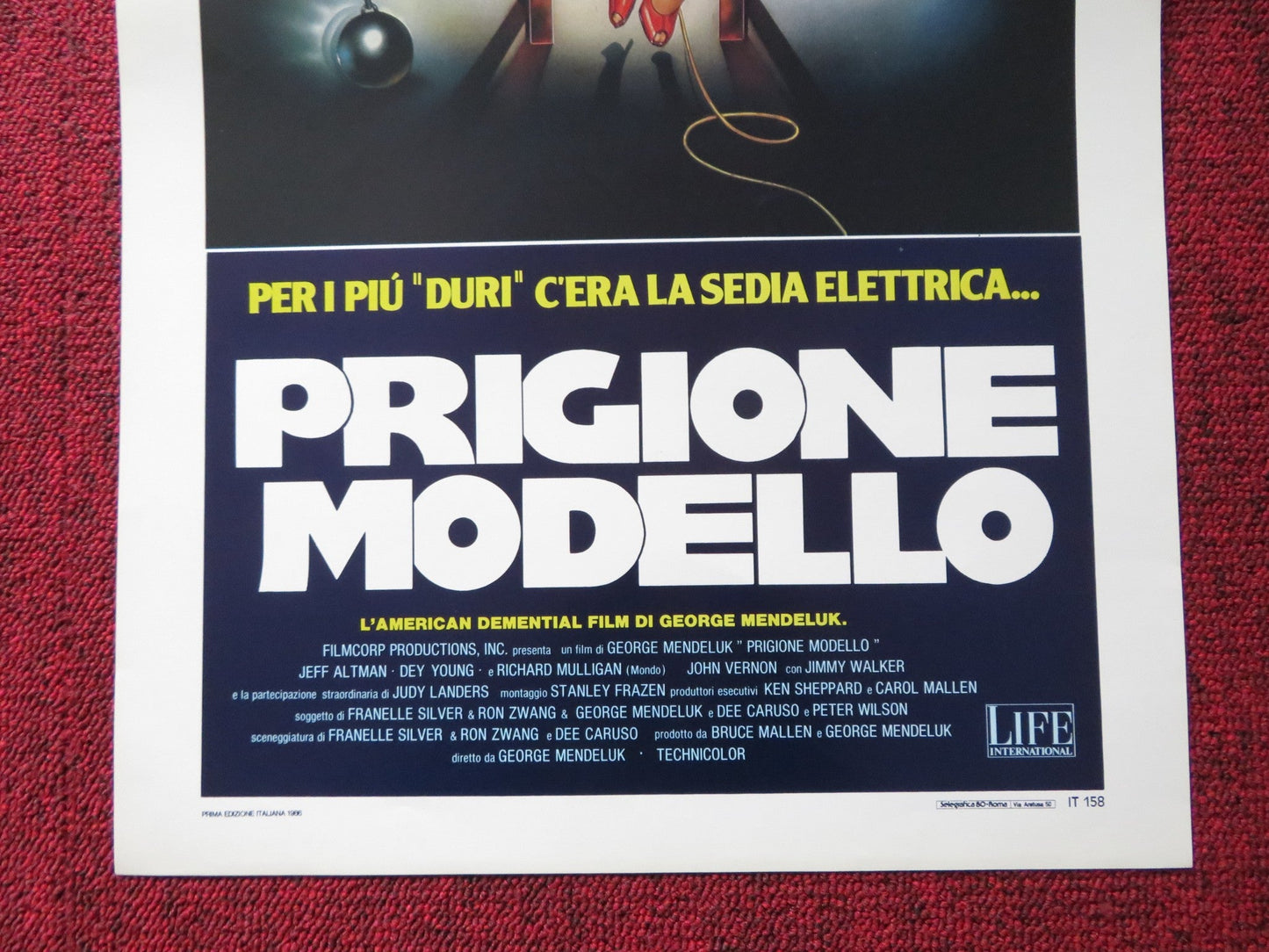 DOIN' TIME ITALIAN LOCANDINA POSTER JEFF ALTMAN DEY YOUNG 1985 Rendezvous Cinema Movie posters