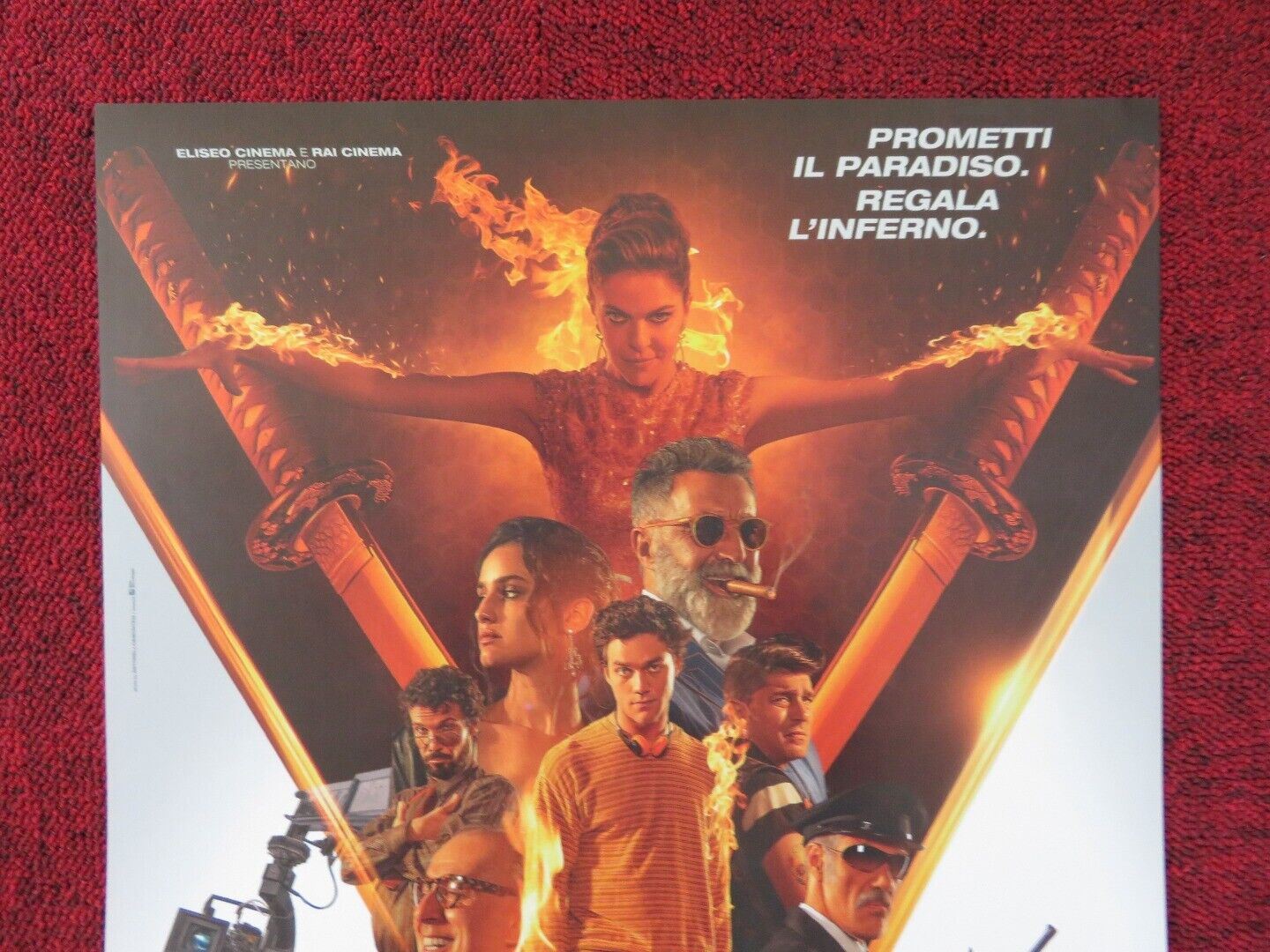 DOLCEROMA ITALIAN LOCANDINA (26.5"x12.5") POSTER LORENZO RICHELMY 2019 Rendezvous Cinema Movie posters