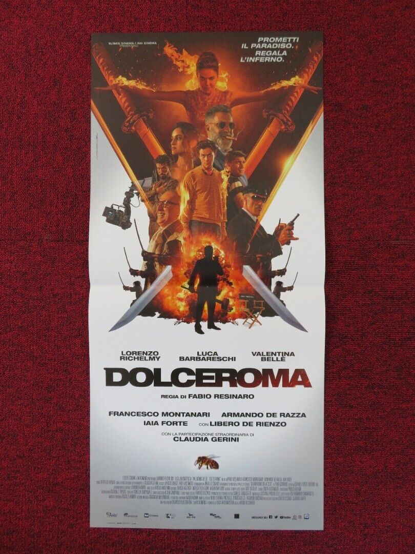 DOLCEROMA ITALIAN LOCANDINA (26.5"x12.5") POSTER LORENZO RICHELMY 2019 Rendezvous Cinema Movie posters