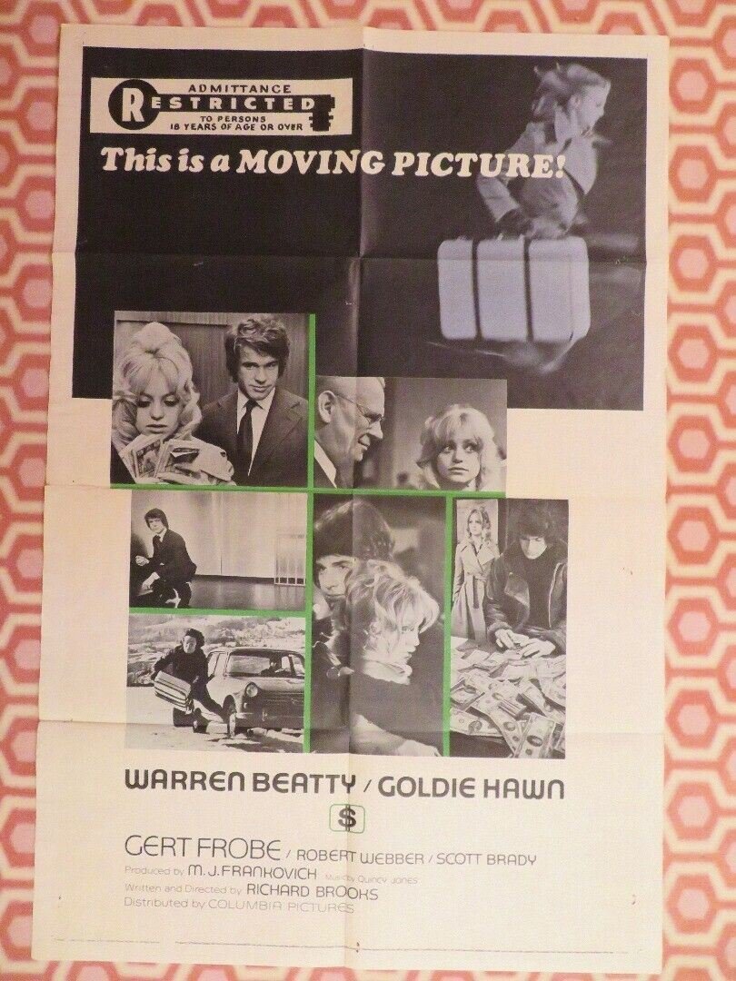 DOLLAR $ US ONE SHEET POSTER WARREN BEATTY GOLDIE HAWN GERT FROBE Rendezvous Cinema Movie posters