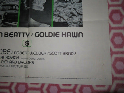 DOLLAR $ US ONE SHEET POSTER WARREN BEATTY GOLDIE HAWN GERT FROBE Rendezvous Cinema Movie posters