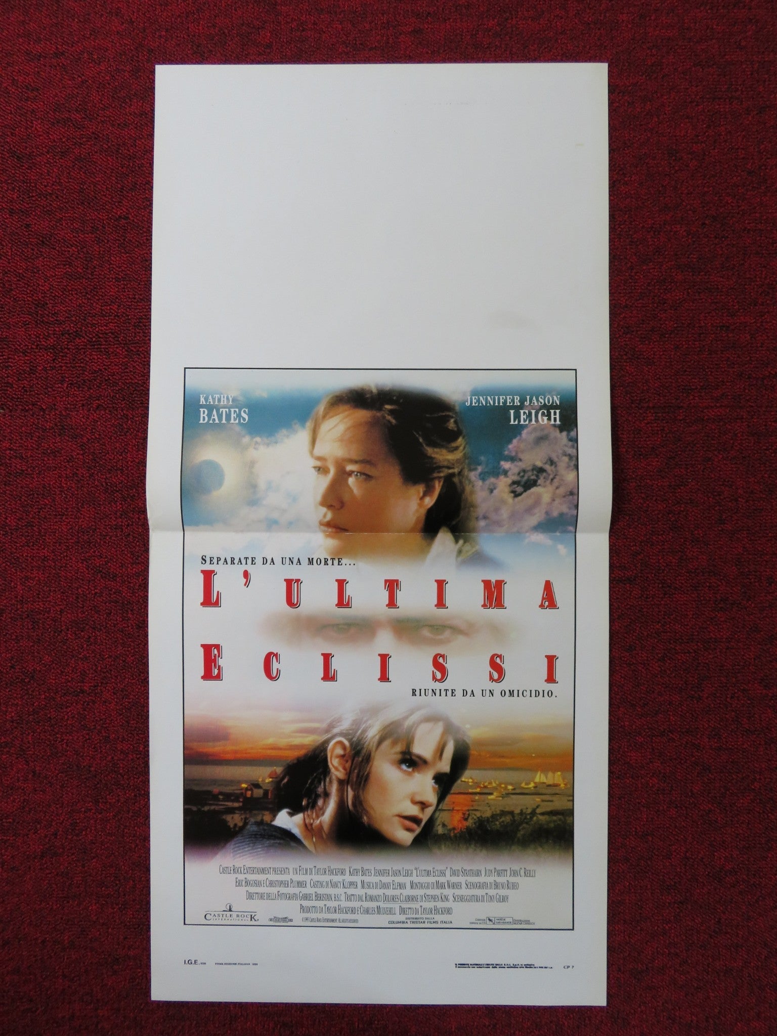 DOLORE CLAIBORNE ITALIAN LOCANDINA POSTER KATHY BATES JENNIFER JASON LEE 1995 Rendezvous Cinema Movie posters