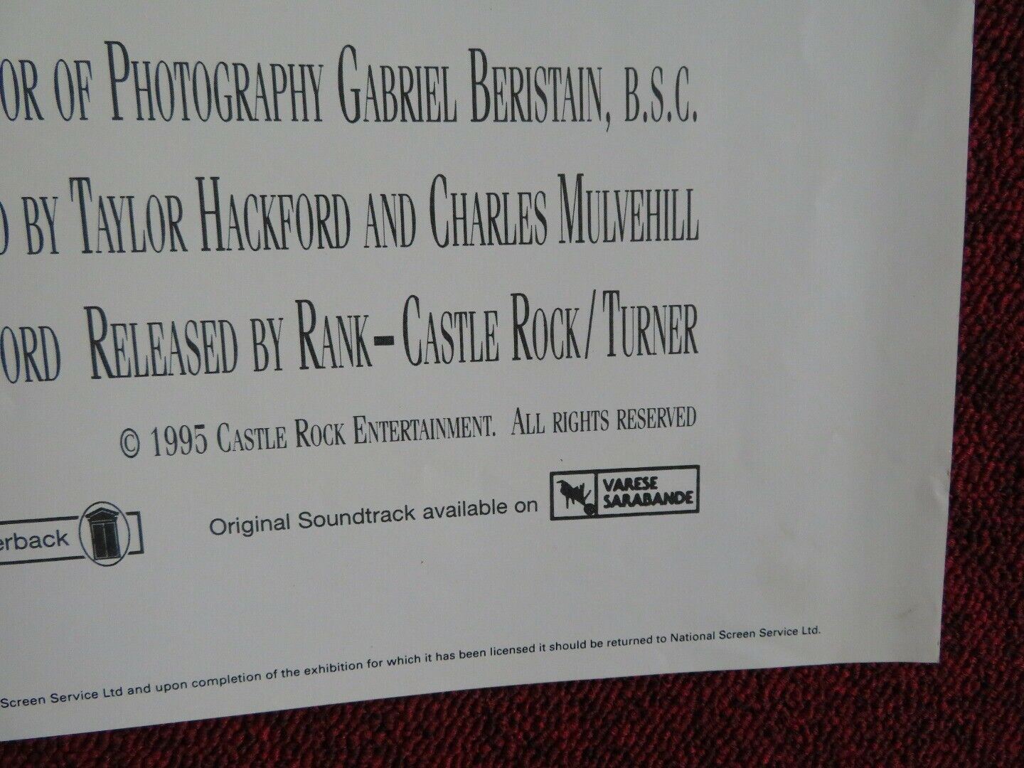 DOLORES CLAIBORNE UK QUAD POSTER KATHY BATES JENNIFER JASON LEIGH 1995 Movie posters