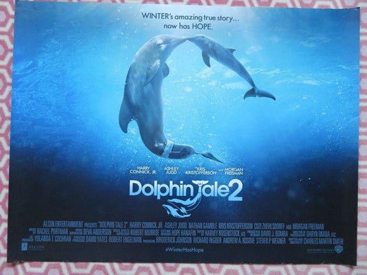 DOLPHIN TALE 2 QUAD (30"x 40") ROLLED POSTER HARRY CONNICK JR. MORGAN FREEMAN Movie posters