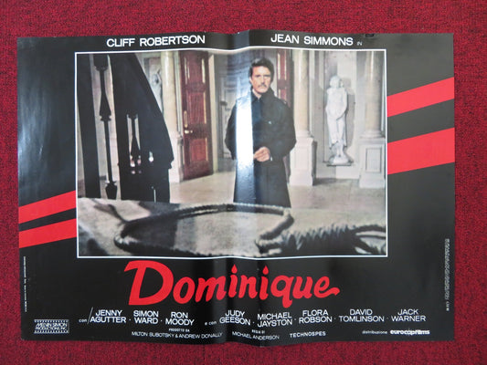 DOMINIQUE - E ITALIAN FOTOBUSTA POSTER CLIFF ROBERTSON JEAN SIMMONS 1979 Rendezvous Cinema Movie posters