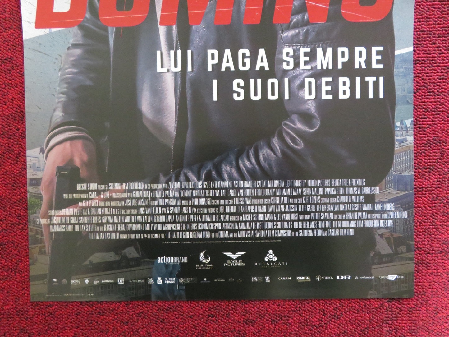 DOMINO ITALIAN LOCANDINA POSTER BRIAN DE PALMA NIKOLAJ COSTER WALDAU 2019 Rendezvous Cinema Movie posters
