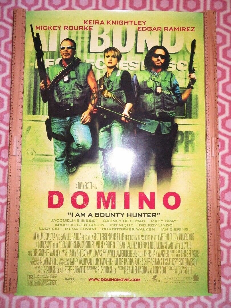 DOMINO US ROLLED POSTER TONY SCOTT KEIRA KNIGHTLEY 2005 Movie posters