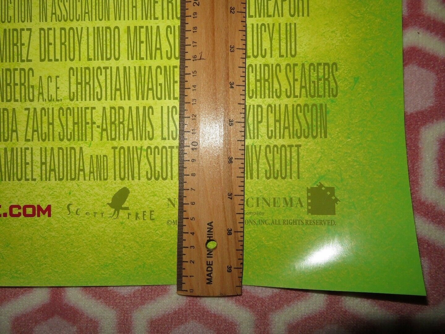 DOMINO US ROLLED POSTER TONY SCOTT KEIRA KNIGHTLEY 2005 Movie posters