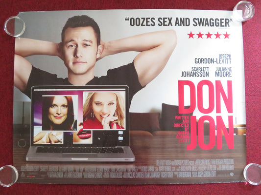 DON JON UK QUAD (30"x 40") ROLLED POSTER JOSEPH GORDON - LEVITT S. JOHANSSON 2013 Rendezvous Cinema Movie posters