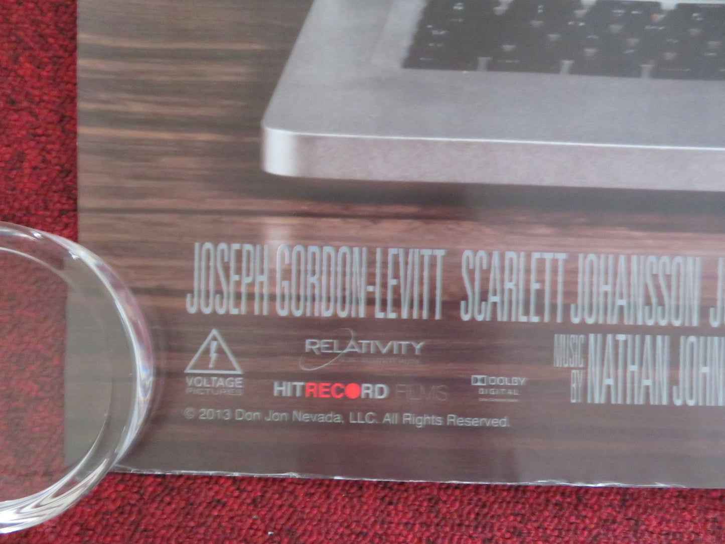 DON JON UK QUAD (30"x 40") ROLLED POSTER JOSEPH GORDON - LEVITT S. JOHANSSON 2013 Rendezvous Cinema Movie posters