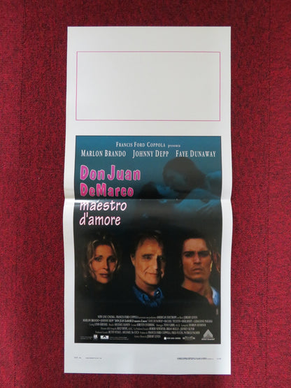 DON JUAN DEMARCO ITALIAN LOCANDINA POSTER MARLON BRANDO JOHNNY DEPP 1994 Rendezvous Cinema Movie posters