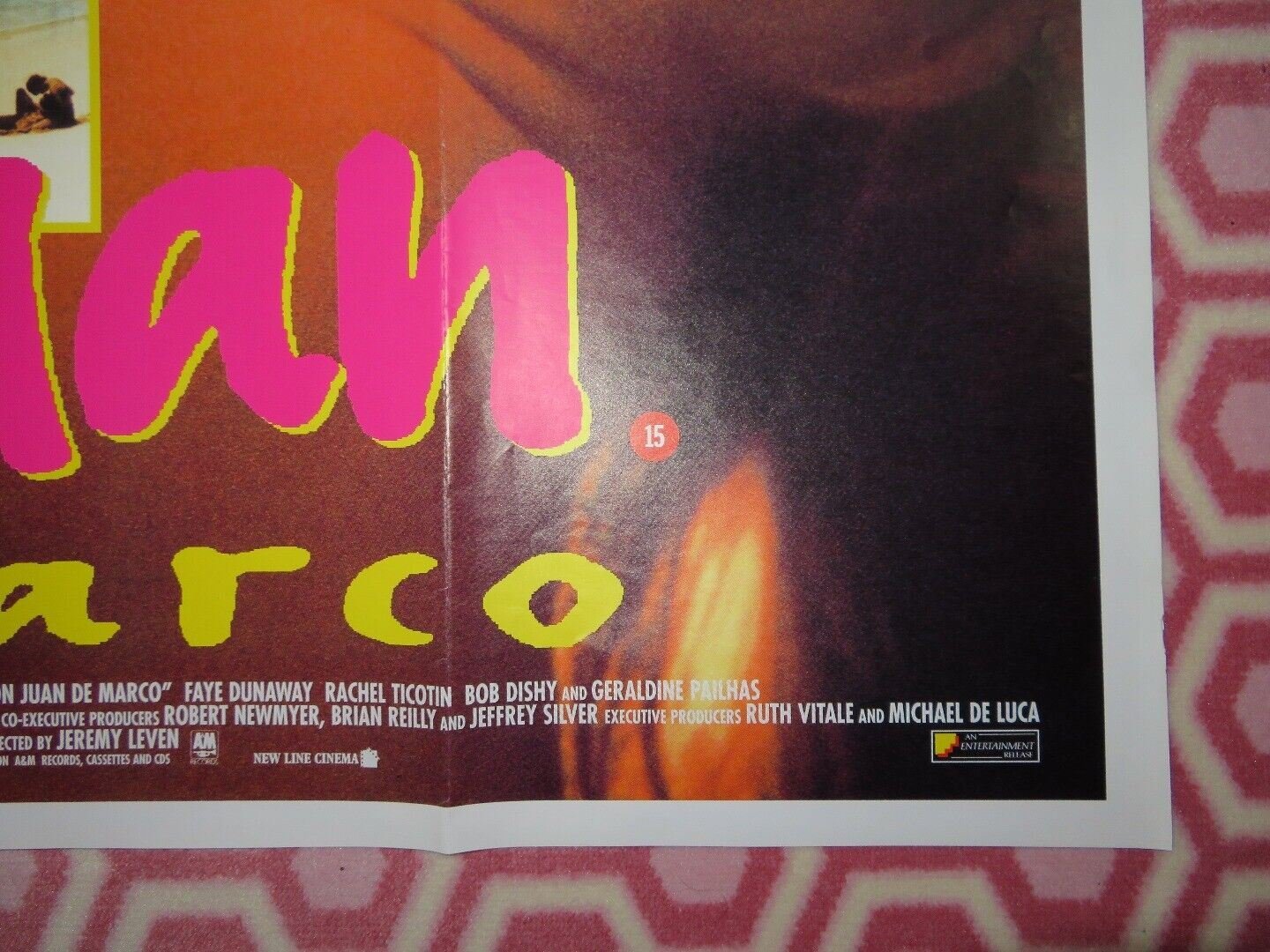 DON JUAN DEMARCO QUAD (30" x 40") POSTER MARLON BRANDO JOHNNY DEPP 1994 - Rendezvous Cinema