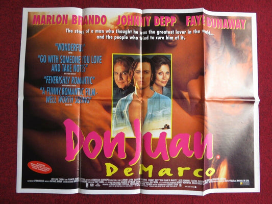 DON JUAN DEMARCO UK QUAD POSTER JOHNNY DEPP MARLON BRANDO 1994 Movie posters