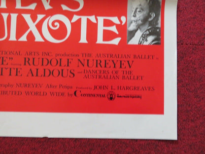 DON QUIXOTE FOLDED US ONE SHEET POSTER RUDOLF NUREYEV 1973 Movie posters