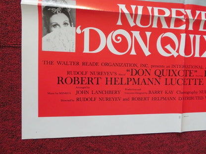 DON QUIXOTE FOLDED US ONE SHEET POSTER RUDOLF NUREYEV 1973 Movie posters