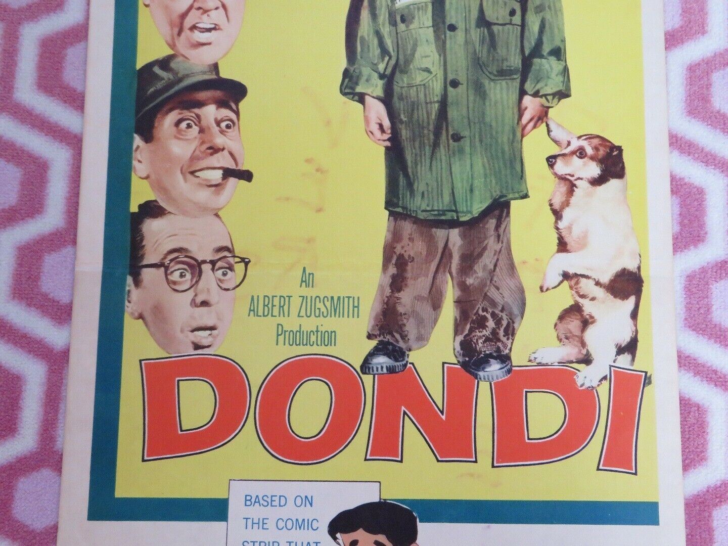 DONDI US INSERT (14"x 36") POSTER DAVID JANSSEN PATTI PAGE 1961 Movie posters