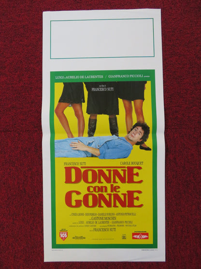DONNE CON LE GONNE ITALIAN LOCANDINA POSTER FRANCESCO NUTI CAROLE BOUQUET 1991 Rendezvous Cinema Movie posters