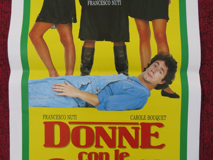 DONNE CON LE GONNE ITALIAN LOCANDINA POSTER FRANCESCO NUTI CAROLE BOUQUET 1991 Rendezvous Cinema Movie posters