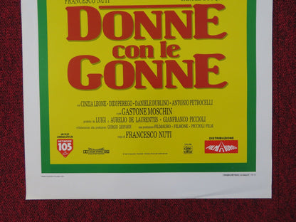 DONNE CON LE GONNE ITALIAN LOCANDINA POSTER FRANCESCO NUTI CAROLE BOUQUET 1991 Rendezvous Cinema Movie posters