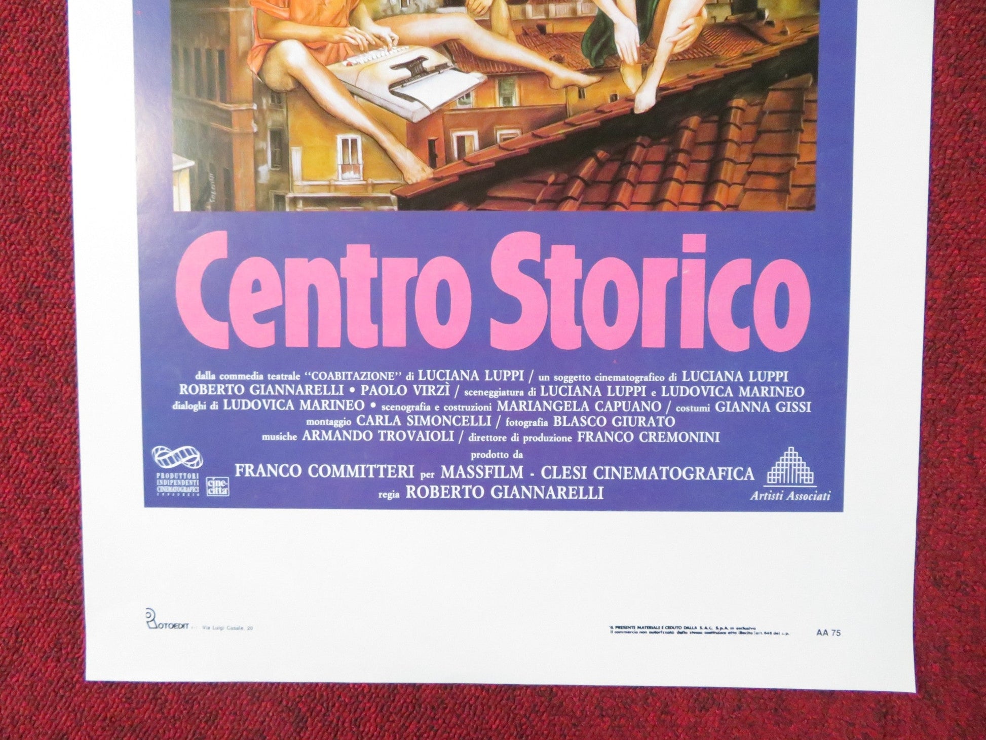 DONNE SOTTOTETTO ITALIAN LOCANDINA POSTER GIULIANO DE SIO AMANDA SANDRELLI 1992 Rendezvous Cinema Movie posters