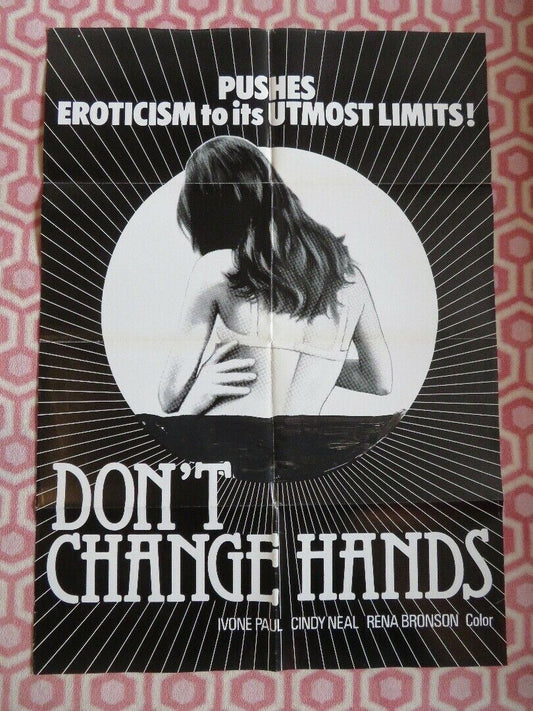 DON'T CHANGE HANDS / Fornicon US ONE SHEET POSTER IVONE PAUL CINDY NEAL 1971 Rendezvous Cinema Movie posters