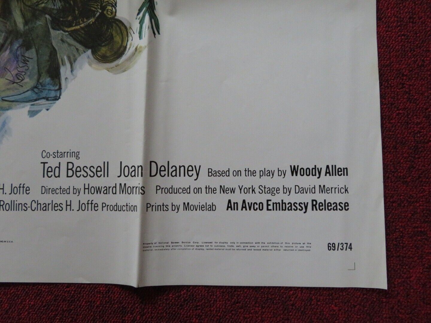 DON'T DRINK THE WATER FOLDED US ONE SHEET POSTER JACKIE GLEASON E. PARSONS 1969 Movie posters