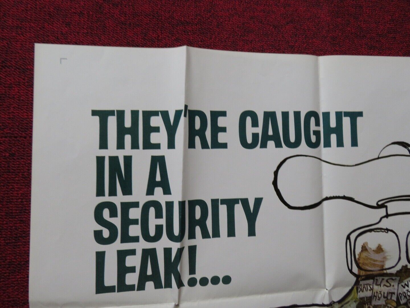 DON'T DRINK THE WATER FOLDED US ONE SHEET POSTER JACKIE GLEASON E. PARSONS 1969 Movie posters